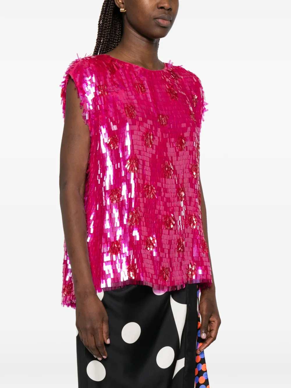 Dries Van Noten TOP - Pink & Purple | 0e92e7942f94721877940e2f4bdb93dd009eef2b