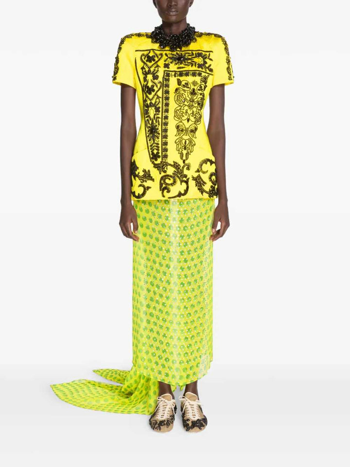 Dries Van Noten SKIRT - Yellow & Orange | 24d9c324d08e5402211588f32aae9cfaa654e24a