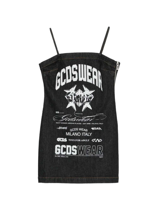 Printed Mini Dress With Historical Motif