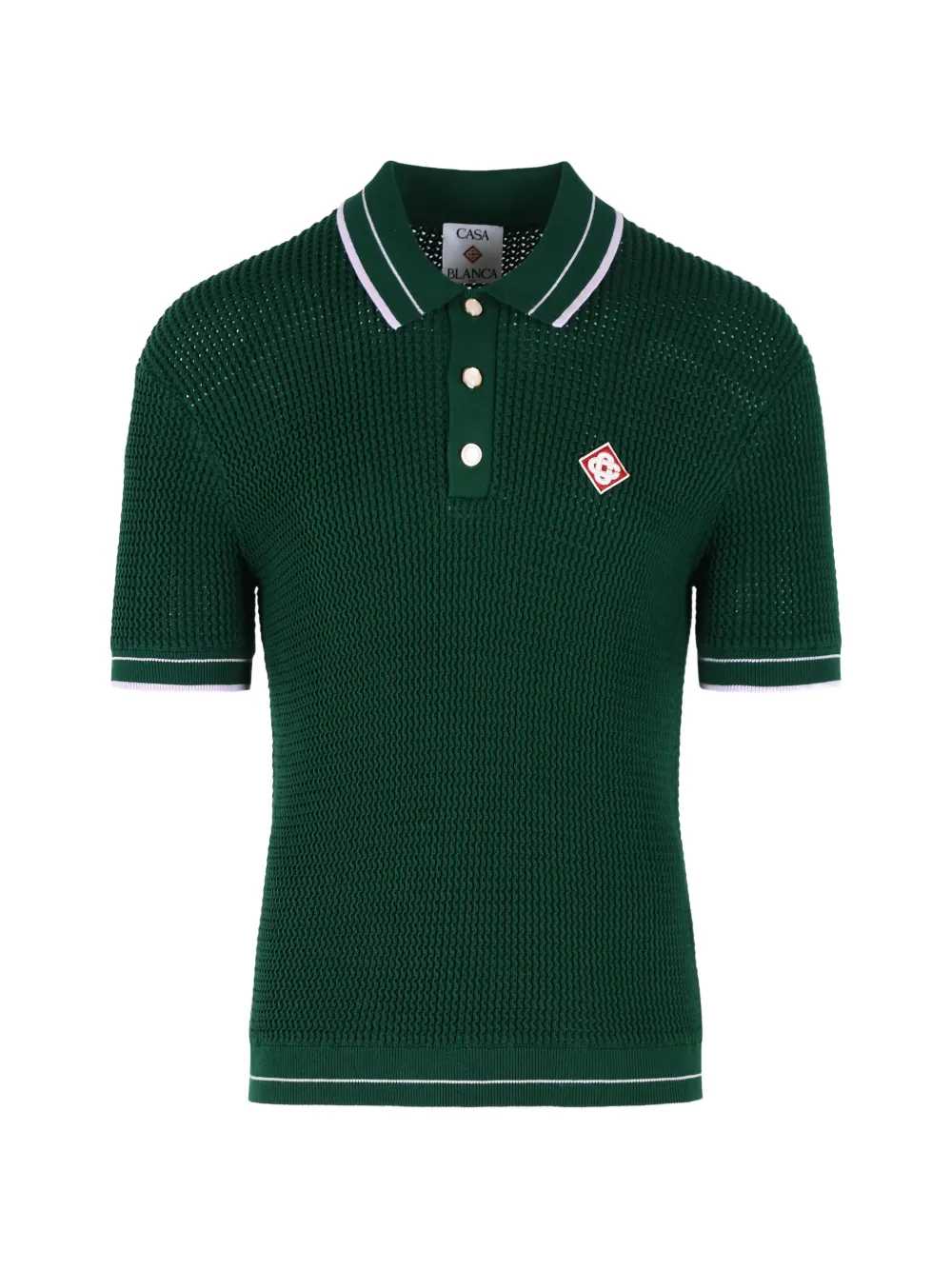 Casablanca POLO - Green | 020962e0f6c19eb13cbe033ac591d798ece8e447