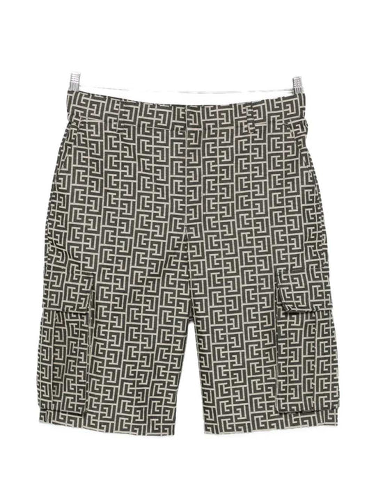 Monogrammed Cargo Shorts