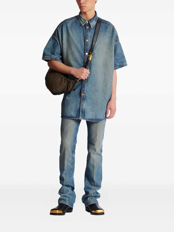 Balmain SHIRT - Blue | de8f6371e800df277fad5abd5b6c32ad703c25f2