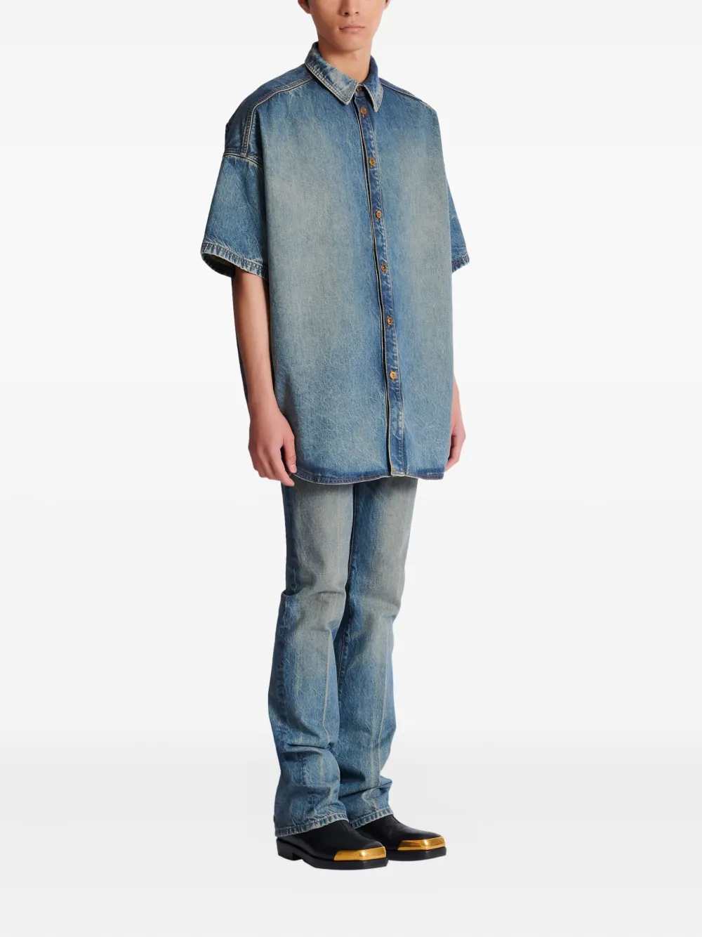 Balmain SHIRT - Blue | 1ca346b0165f825bdfe7b0c143444bbe319103de