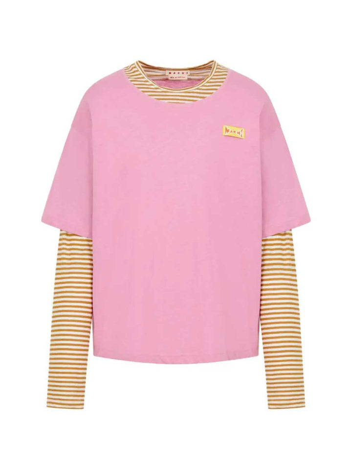 Marni TSHIRT - Pink & Purple | 8311f7ee7e25e7040cbea9b2ef765ebabab7a136