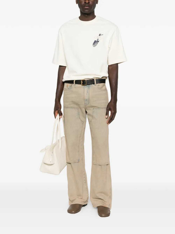 Jacquemus TSHIRT - Nude & Neutrals | 181a69977c258ebc58c838f44b7373a66a349608