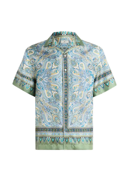 Silk Shirt With Paisley Print