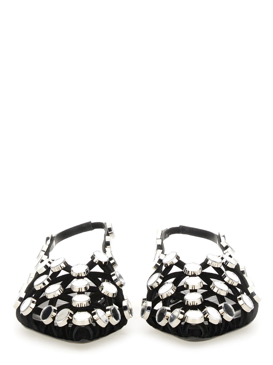 The Attico Flat Shoes - Black | Wanan Luxury