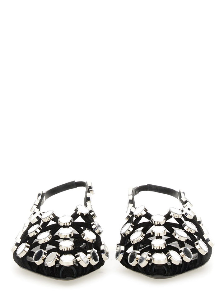 The Attico Flat Shoes - Black | Wanan Luxury