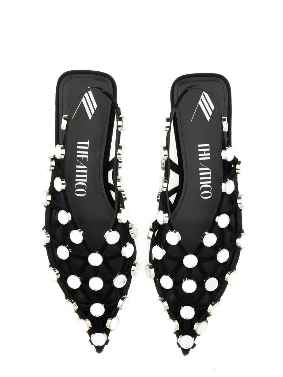 The Attico Flat Shoes - Black | Wanan Luxury