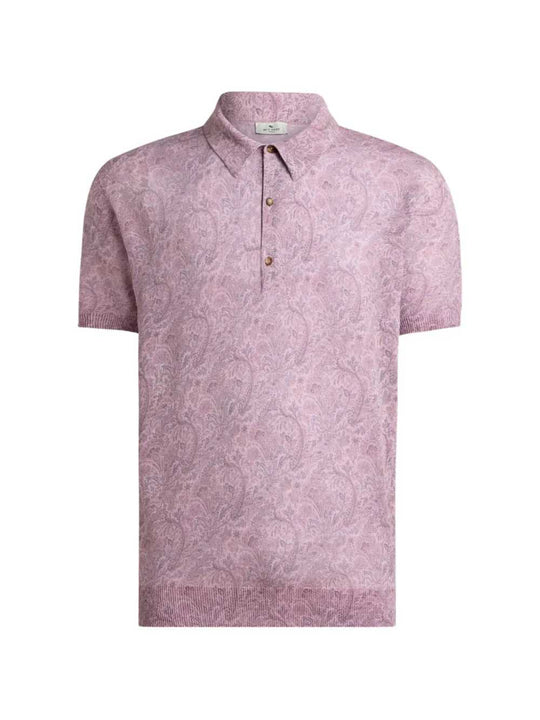 Polo Shirt With Floral Pattern