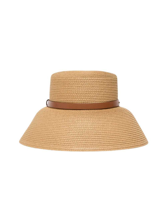 Lampshade Hat In Textile Paper - Beige