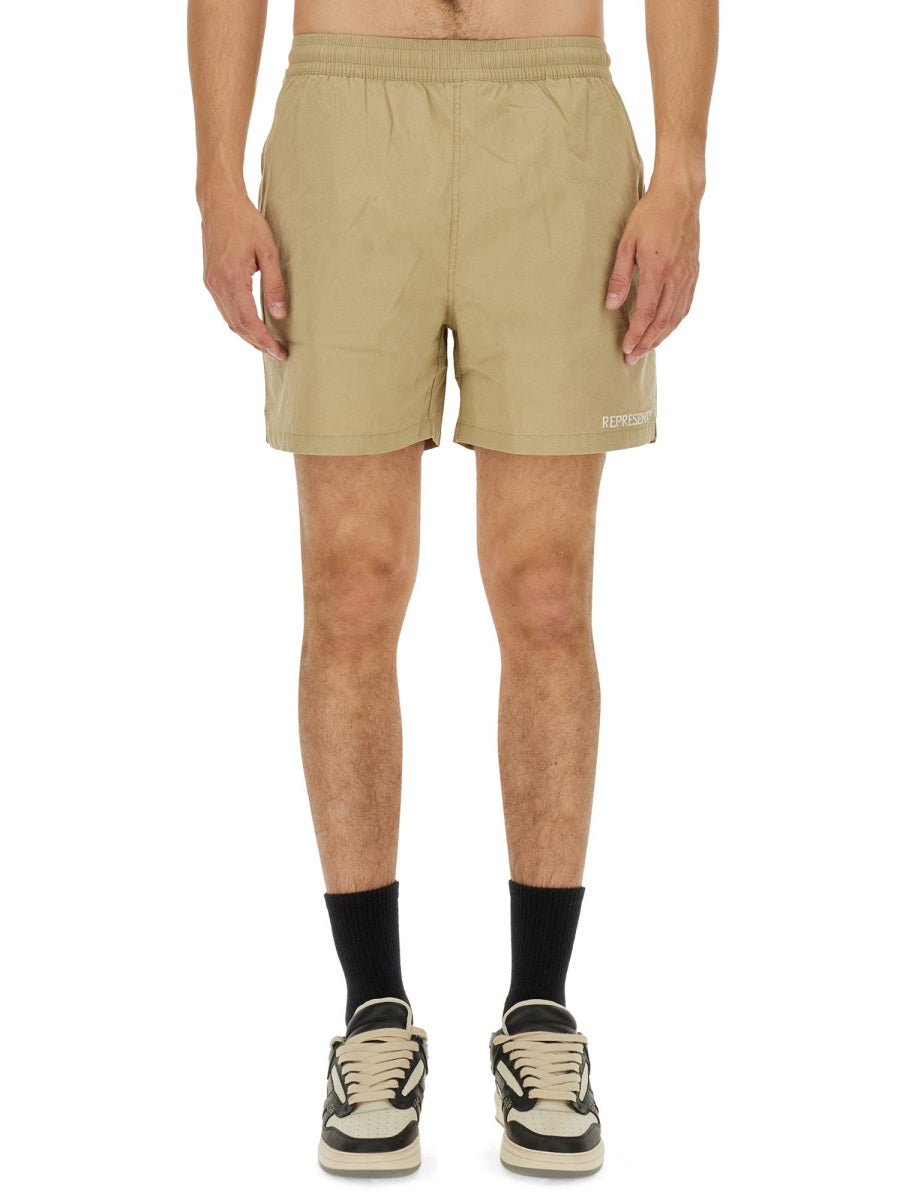 Represent Shorts - Beige | Wanan Luxury