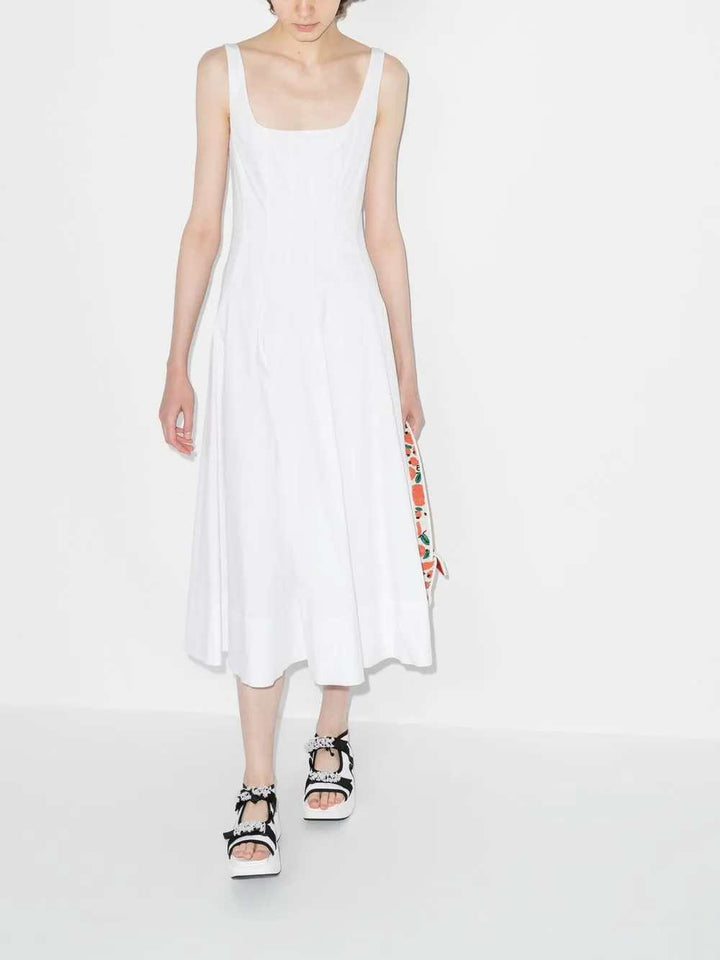 Staud Long dresses - White | 7ec0b1b29119a781ee7c5d2c1d43d2cb677693a0