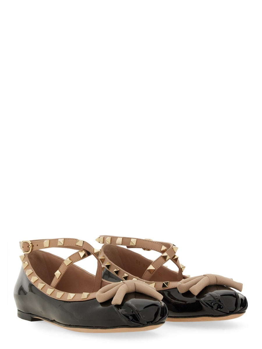 Valentino Garavani Flat Shoes - Black | Wanan Luxury