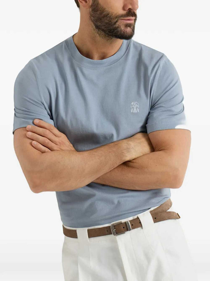 Brunello Cucinelli T-shirts - Blue | aa72d156a98f3b2d5f0374bd8cb70563fd338dd0
