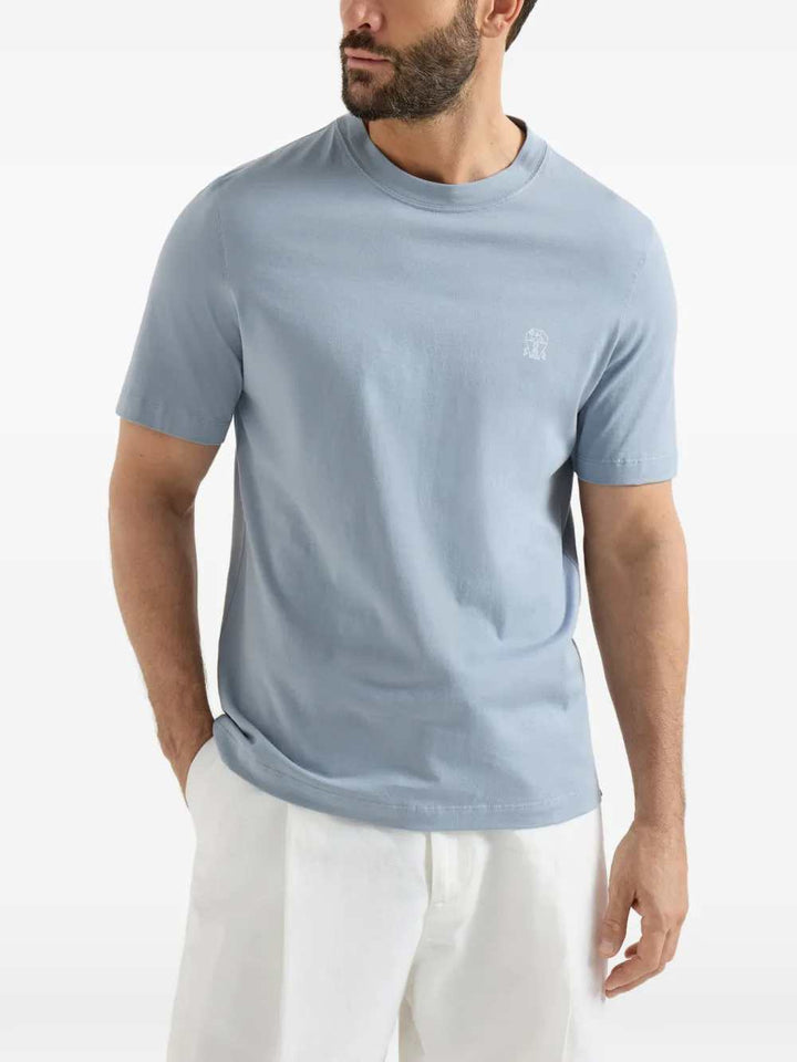 Brunello Cucinelli T-shirts - Blue | a80438850c365db1a8edd65696a54fcaf25b2621