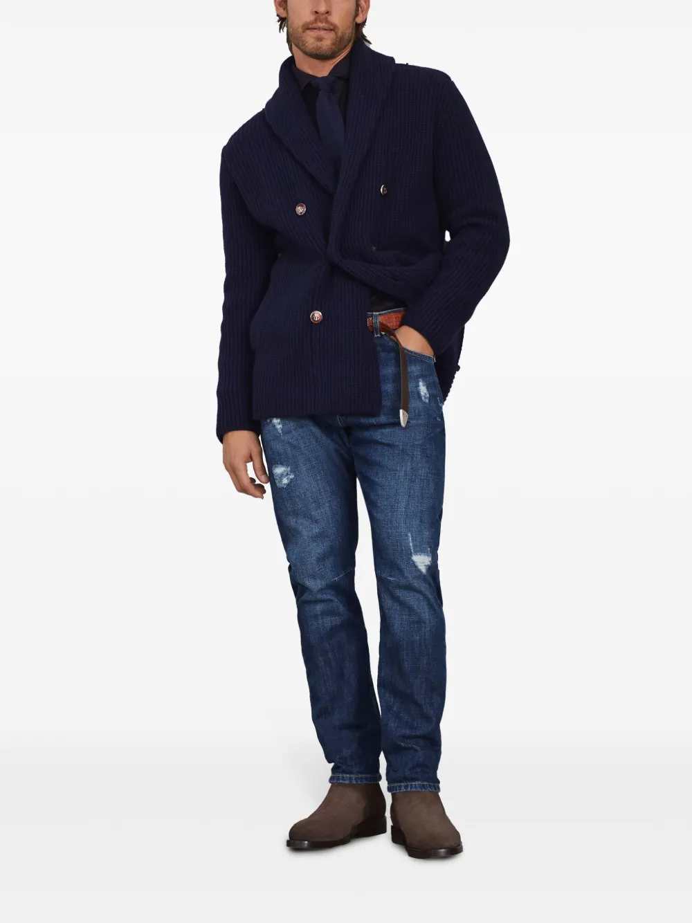 Brunello Cucinelli PANTS - Blue | 25d757008d2f31c700d27b6551bdeed4f24ba888