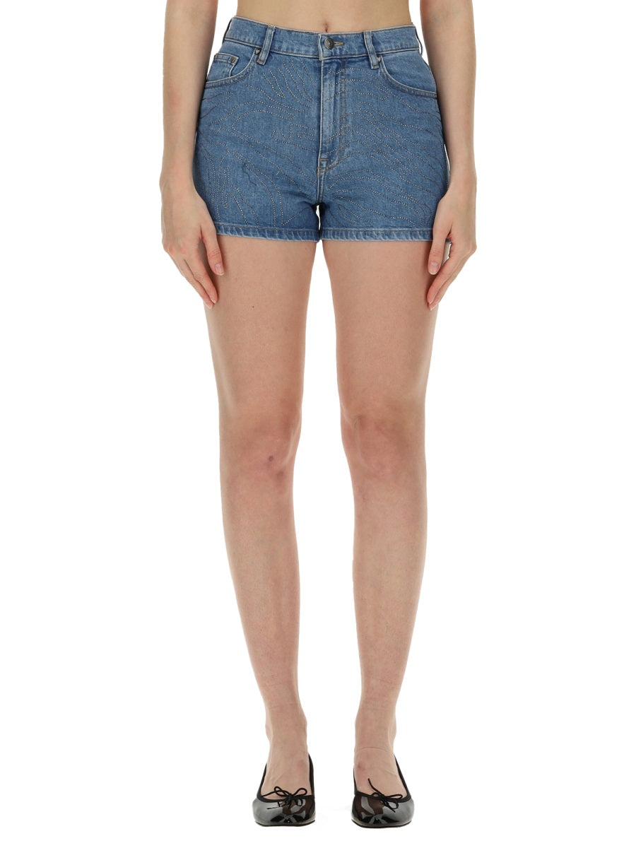 Rotate Birger Christensen Shorts - Blue | Wanan Luxury