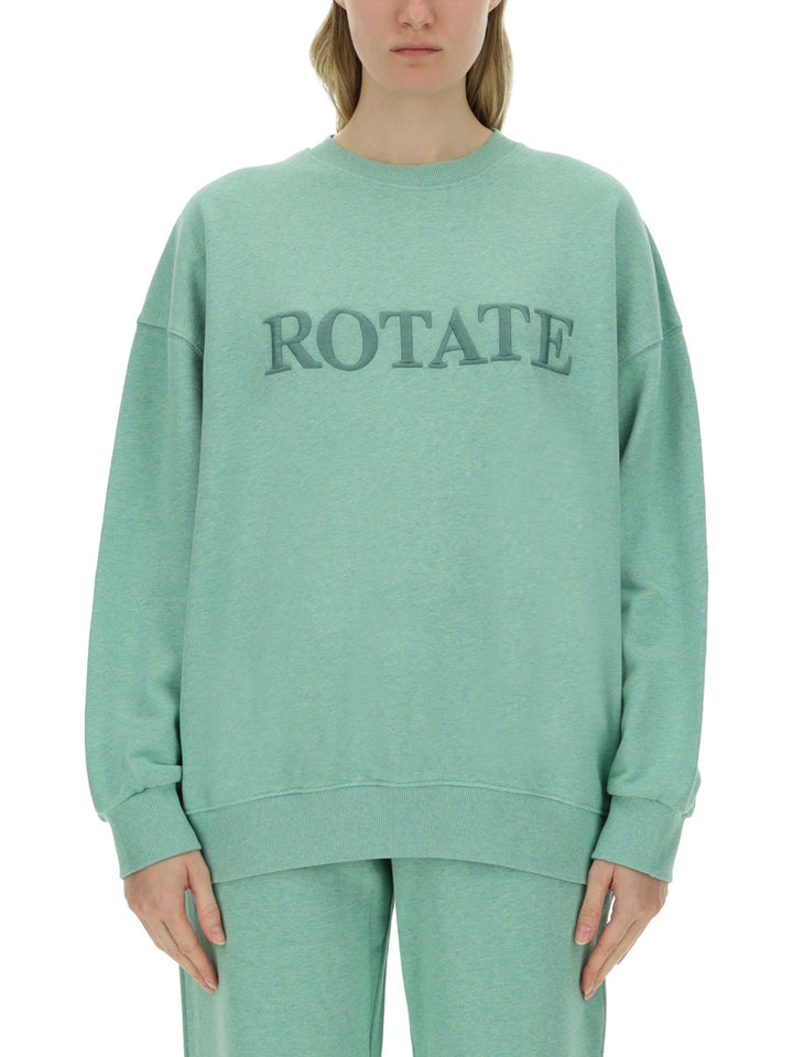 Rotate Birger Christensen Sweatshirts - Green | Wanan Luxury