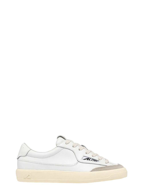 Windscape Low White Leather Sneakers