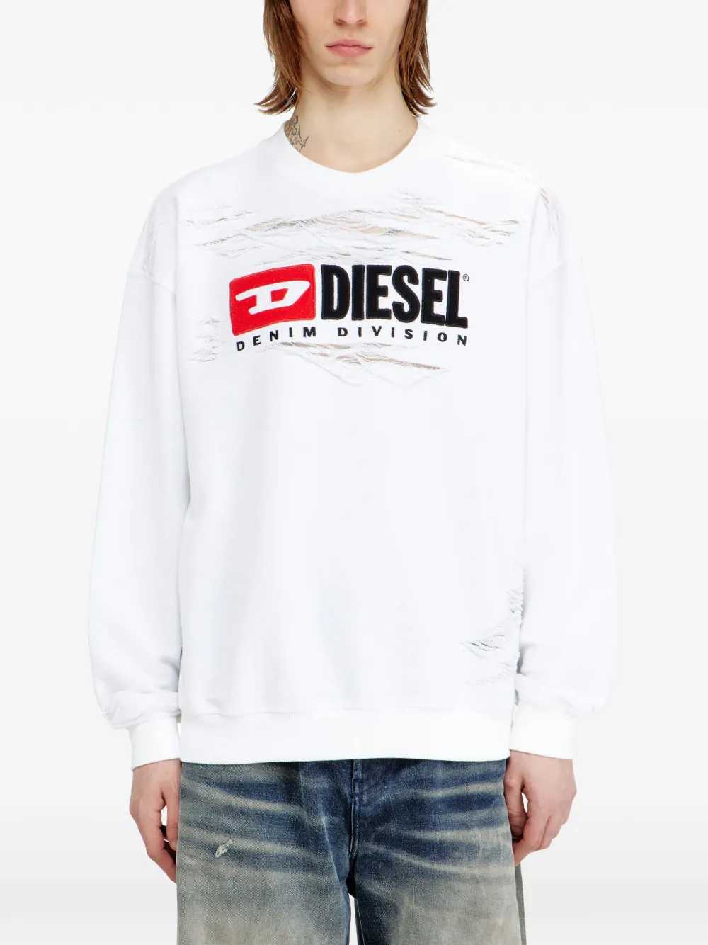 Diesel SWEATSHIRT - White | fa53b40f64635f3314742d452d710229c4e9f703