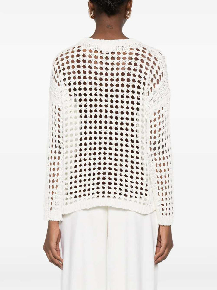 Max Mara SWEATER - White | 5745165385d507eecc114812128cd1ebbcc44ac1