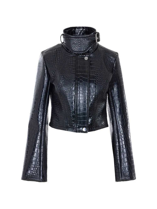 Printed Cropped Jacket