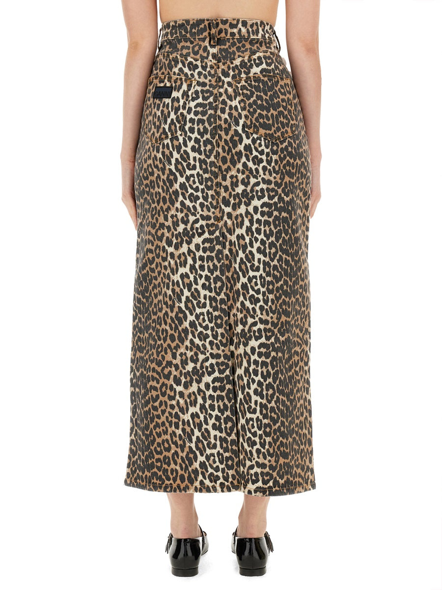 Ganni Skirts - Animal Print | Wanan Luxury