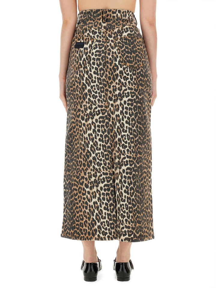 Ganni Skirts - Animal Print | Wanan Luxury