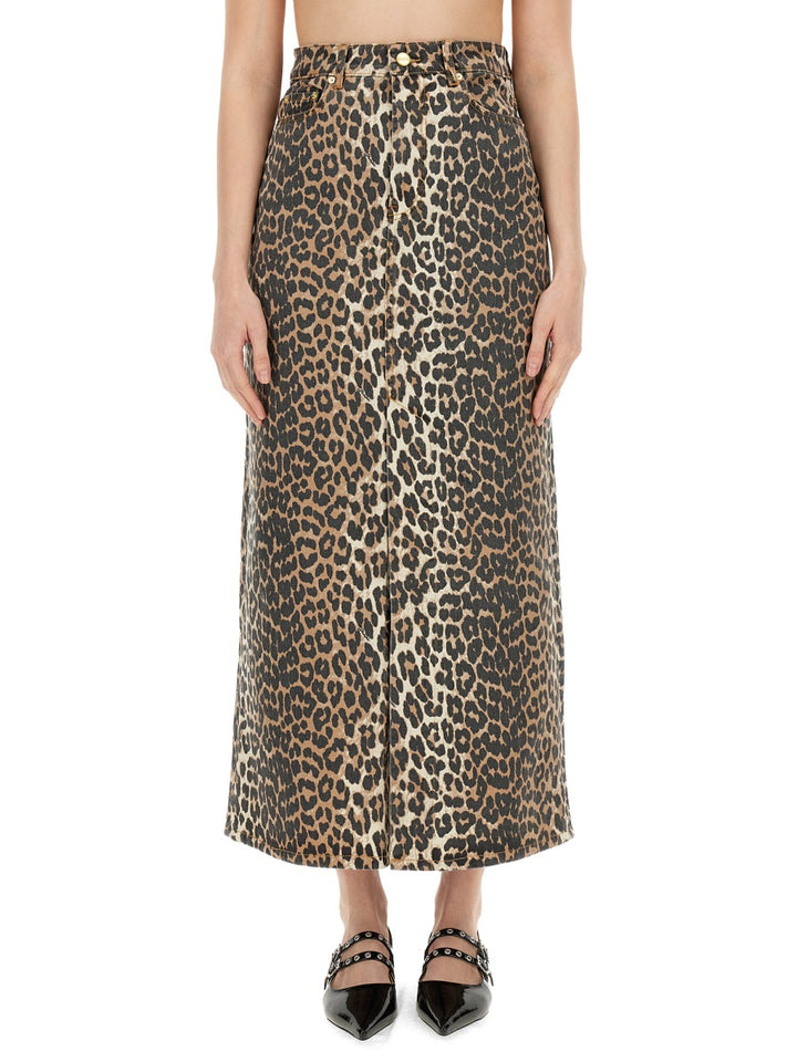 Ganni Skirts - Animal Print | Wanan Luxury