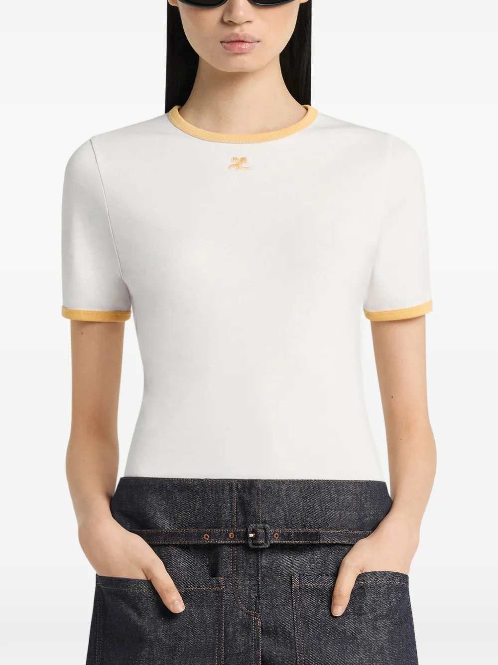 Courreges T-shirts - White | f242d2b6d37aee9a617cafa1e38863a2f8a75107
