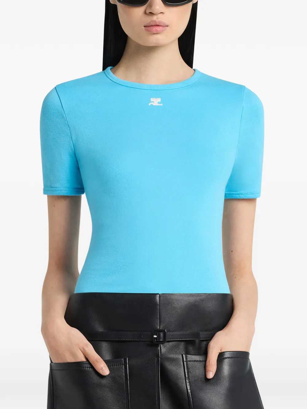 Courreges T-shirts - Blue | de760414de7c8ce7339051324a997d64dff17455