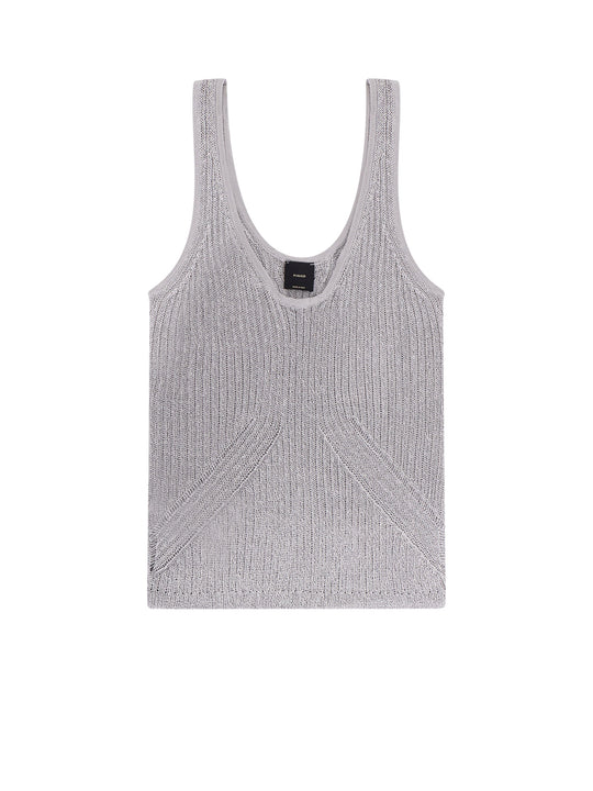 Noha Viscose And Metallized Fibre Tank Top