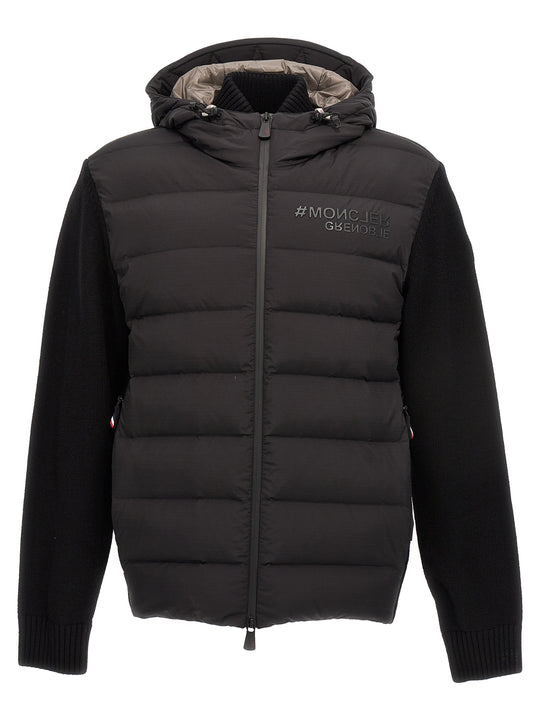 Bimaterial Cardigan Sweaters And Cardigans Black