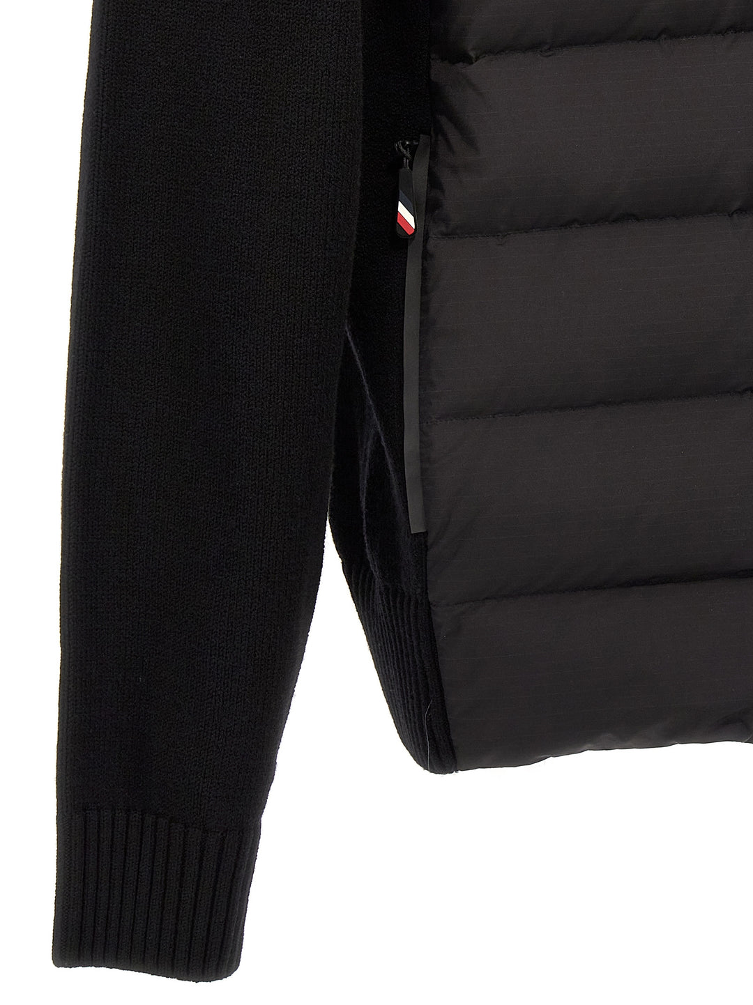 Moncler Grenoble Bimaterial Cardigan Sweaters and Cardigans - Black | 269c2ab43ebcb693ac31b03198176e5499c15a53