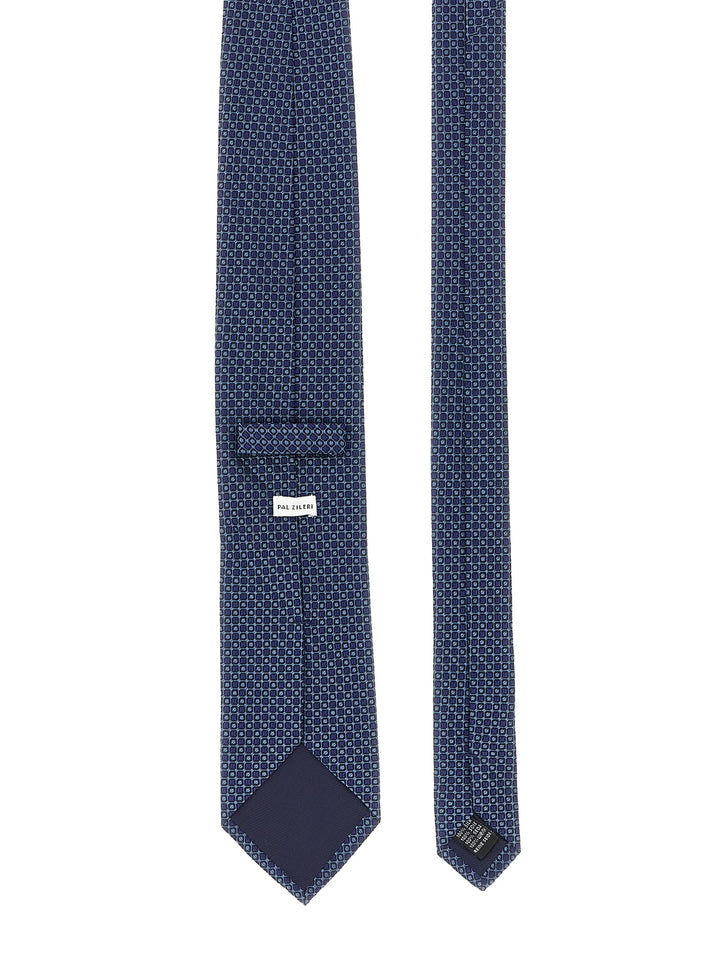 Pal Zileri Patterned Silk Tie Ties and Papillon - Blue | 9e4de8f7d964f740ab6ab41a2a10a5b6bdeb6ff3