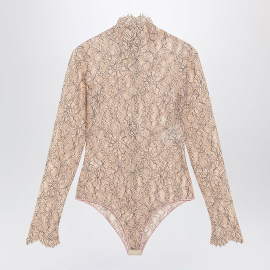Nude Rebrodé Lace Bodysuit