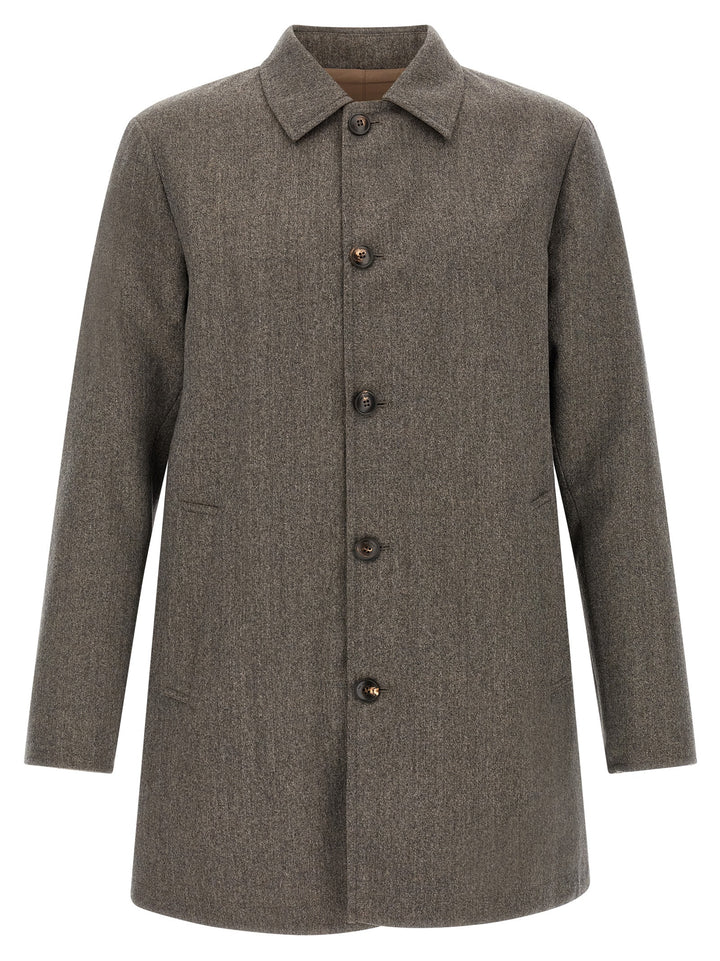 Pal Zileri Reversible Waterproof Coats and Trench Coats - Brown | 1583309411a8b5762bc9ce8836c241af5ced3477