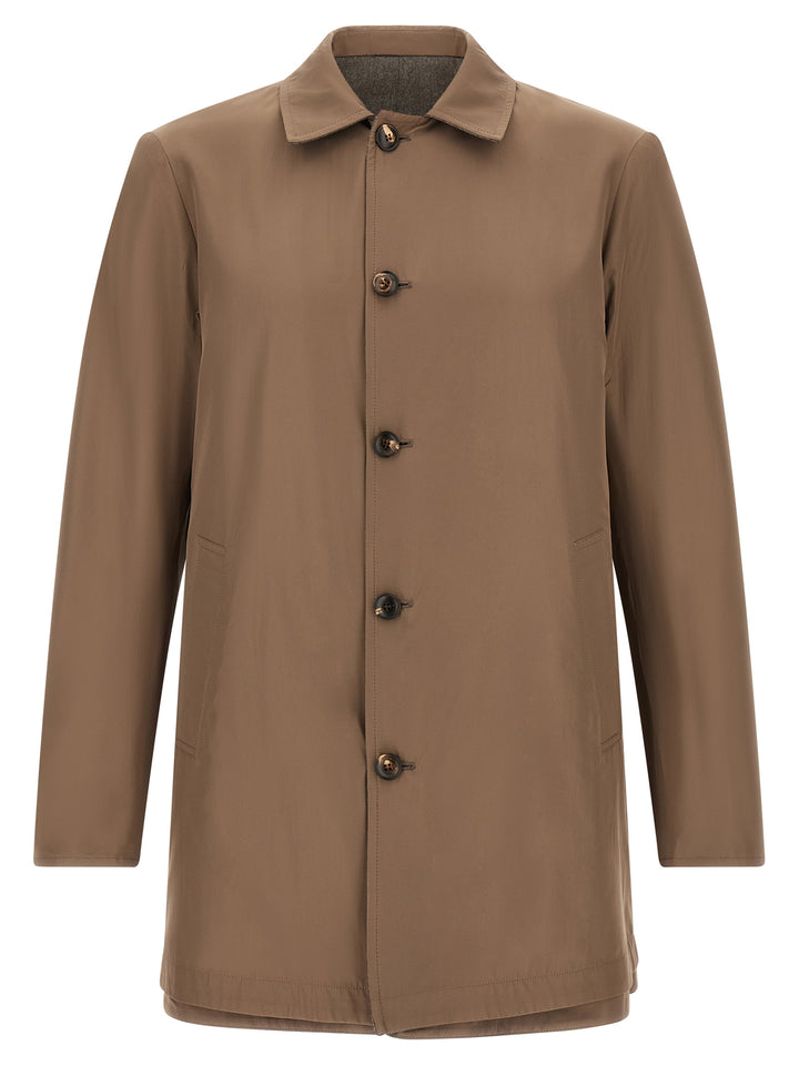 Pal Zileri Reversible Waterproof Coats and Trench Coats - Brown | 348e806b9c9b1d083118628e5ab00cc41a90566e