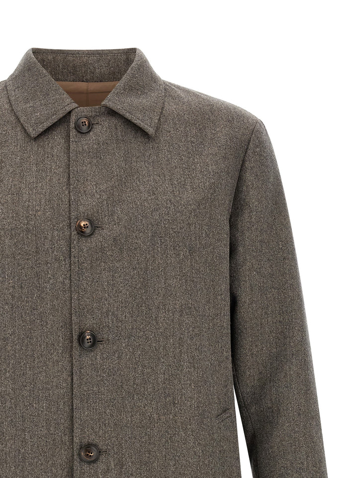 Pal Zileri Reversible Waterproof Coats and Trench Coats - Brown | 616281e24220eb682ed7526aa798fa690e02010f