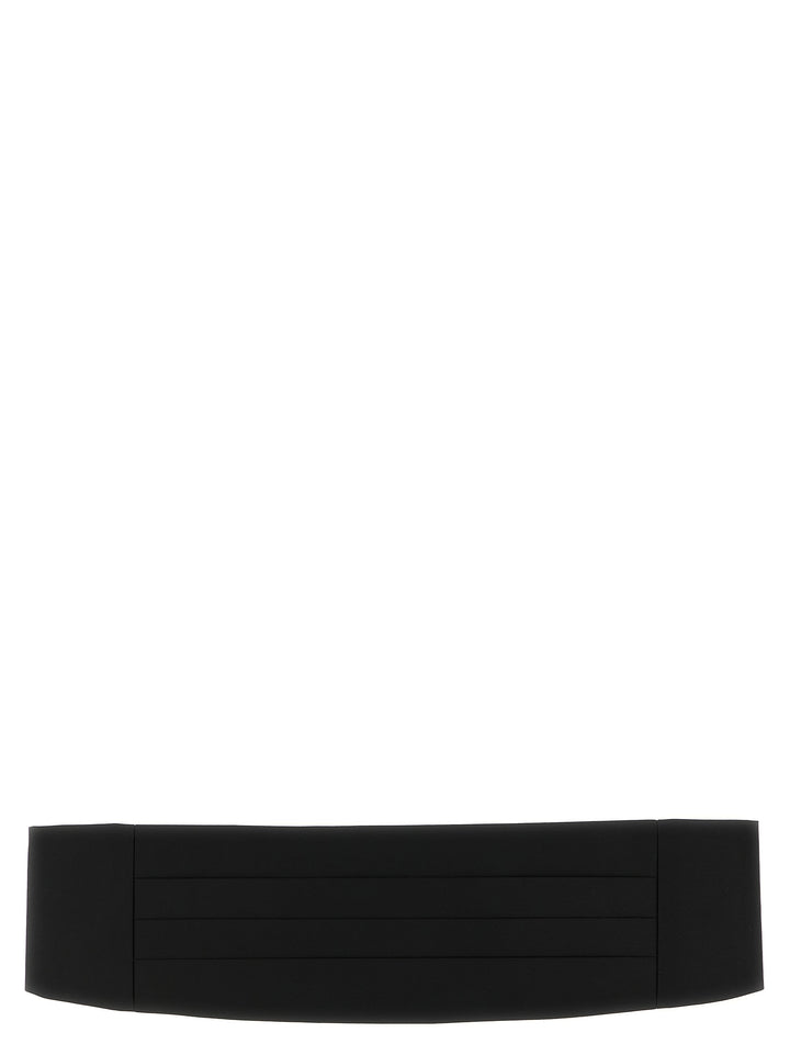Pal Zileri Satin Tuxedo Headband Belts - Black | 56ec5c1e2448b48d1e8f9d994d9e422091c4ca87