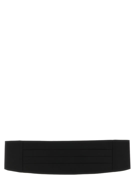 Satin Tuxedo Headband Belts Black