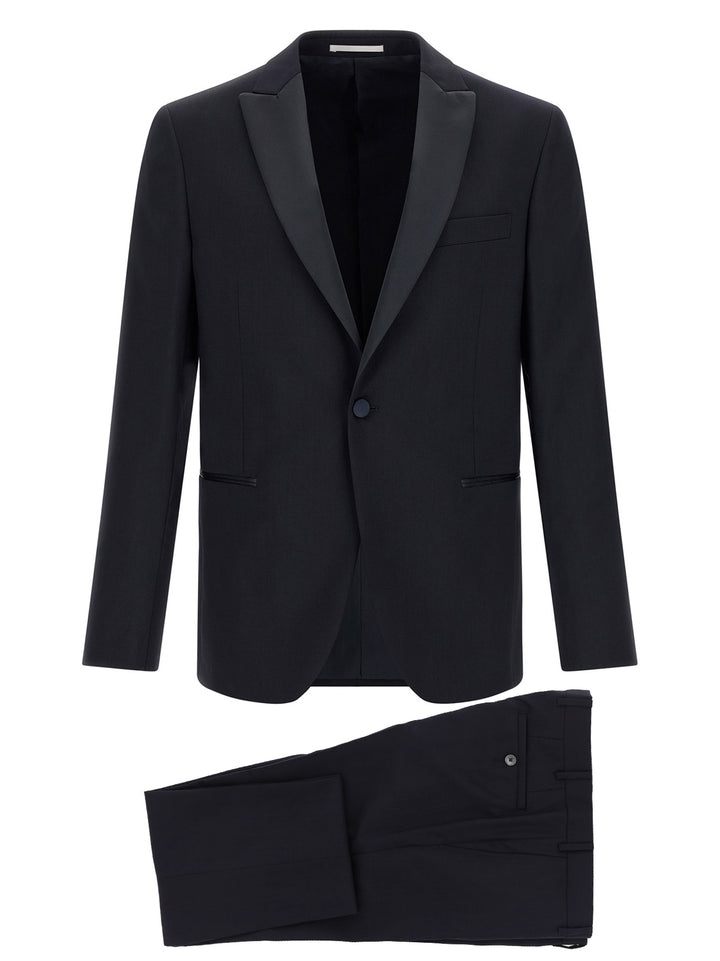 Pal Zileri Wool And Satin Dress Suits - Black | f89c52fe9d20f078a26fa615885bea34657b819d