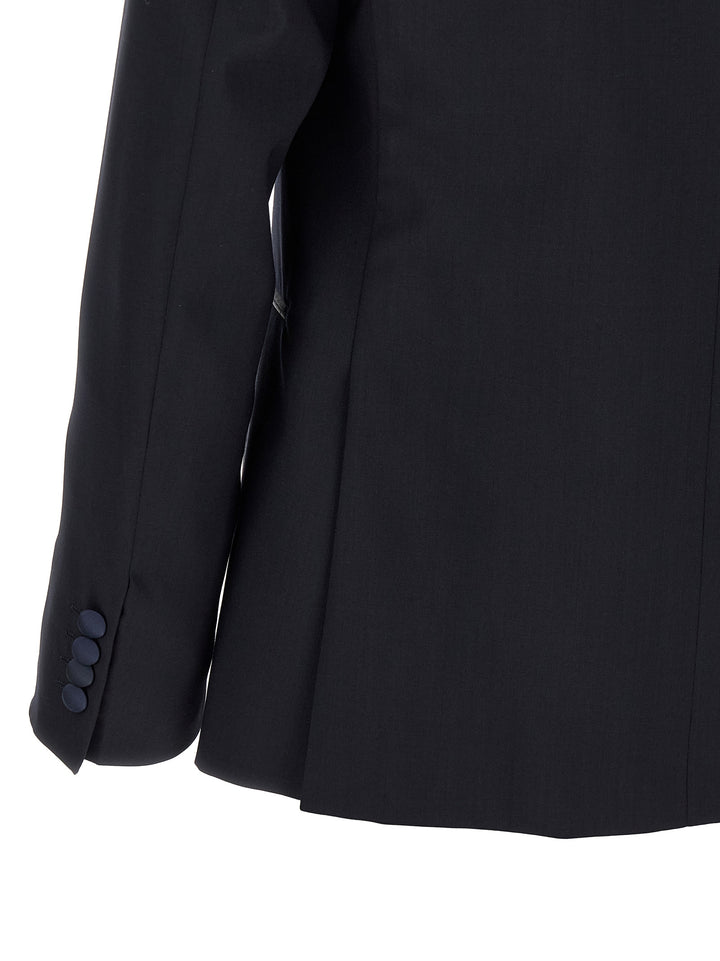Pal Zileri Wool And Satin Dress Suits - Black | a2a4edf357cf5914d2d39f2591ba66fde496649f