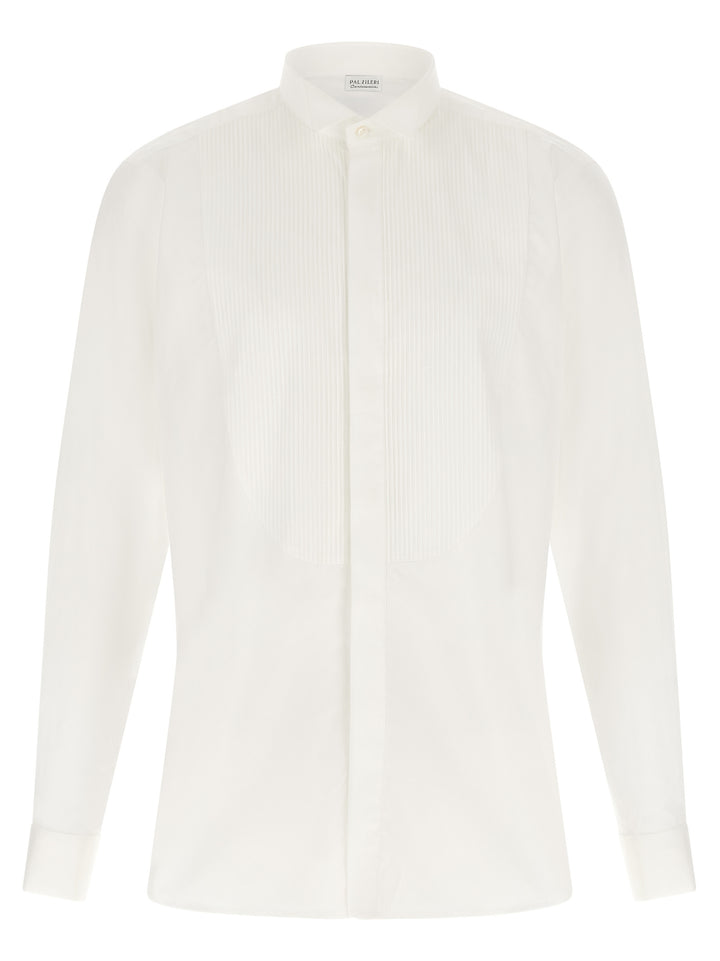 Pal Zileri Tuxedo Shirt - Ceremony Line Shirt and Blouse - White | b6be7cfb64949a8bf4c47e269019a10edcbacb74