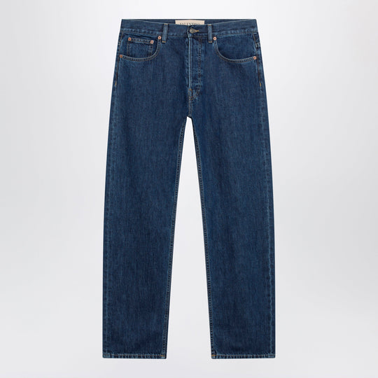 Blue Jeans With Vlogo Detail