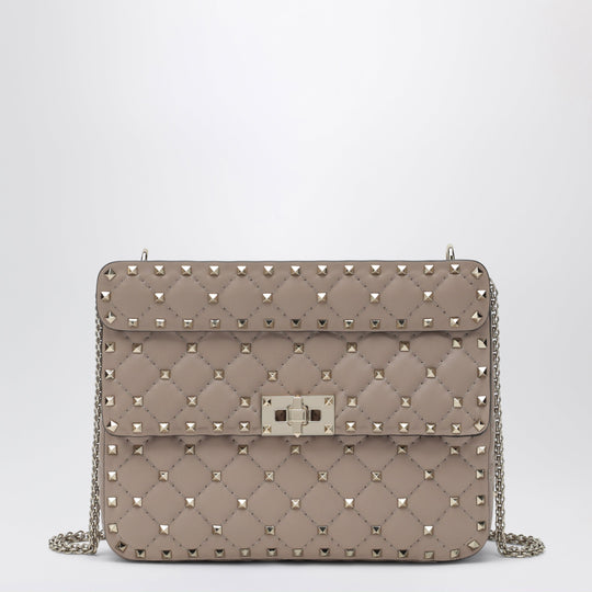 Medium Rockstud Spike Bag In Powder Pink Nappa Leather