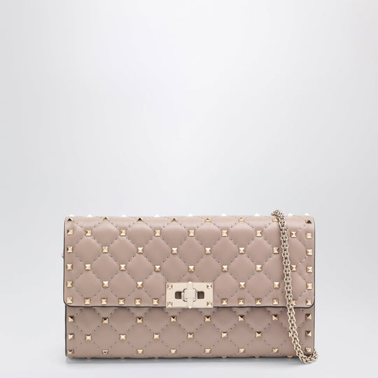 Rockstud Spike Crossbody Bag In Powder Pink