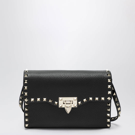 Small Black Rockstud Crossbody Bag