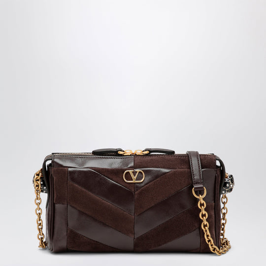 Panthea Small Shoulder Bag In Ebony Brown